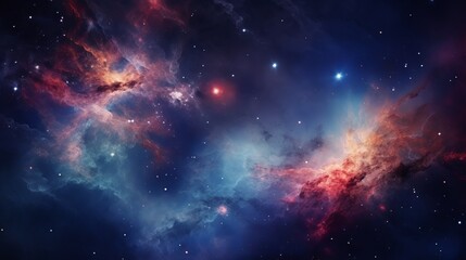 Galaxy and nebula.