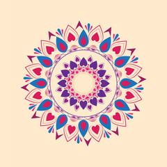 Luxury Colorful Vector  Mandala Design