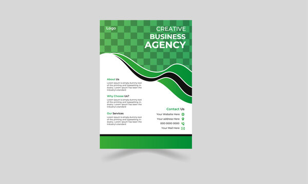 Set of Editable business banner design template. A bundle of a4 flyer template, modern template
