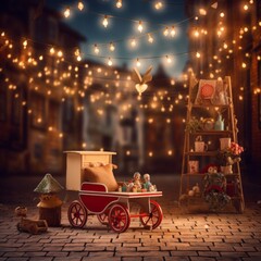 Childcare Background Images With String Lights
