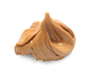 Sample of tasty nut butter isolated on white