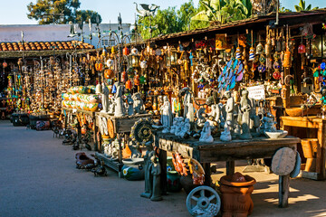 Open Market in Old Town San Diego, California,America.