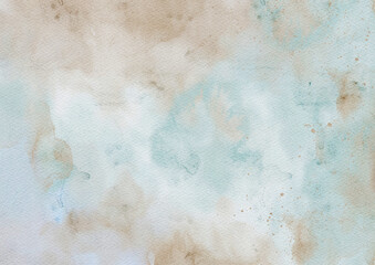 blue brown vintage abstract watercolor background