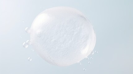 Fototapeta na wymiar Soap foam bubble on white background object health concept
