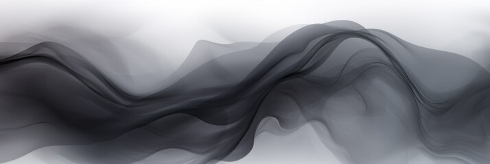 Abstract watercolor paint background dark Gray gradient color with fluid curve lines texture - obrazy, fototapety, plakaty