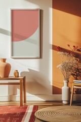 Minimalist and Modern Blank Photo Frame Mockup with Trendy Aesthetic Clean and Stylish Design