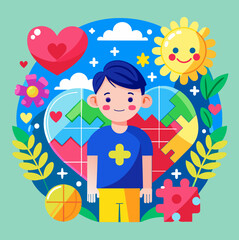 Autism Day illustration 