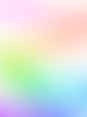 水彩虹色のふんわりグラデーション背景テクスチャ　縦