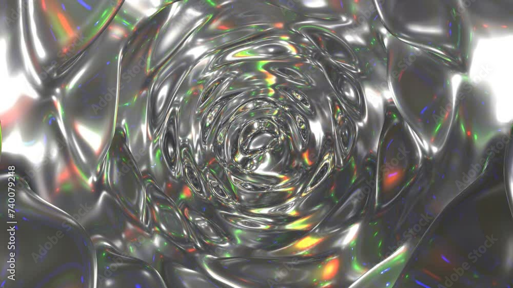 Aufkleber animation of abstract glowing light background with vortex