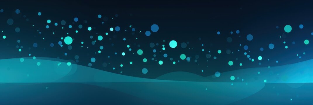 An abstract Cyan background with several Cyan dots
