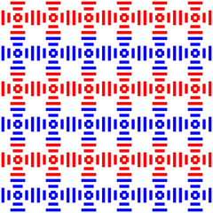 Red and blue geometric stripes seamless pattern background vector. Colorful tribal ethnic fabric pattern design. Wall and floor ceramic tiles pattern.
