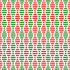 Red and green geometric stripes seamless pattern background vector. Colorful tribal ethnic fabric pattern design. Wall and floor ceramic tiles pattern.