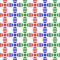 Colorful tribal ethnic seamless pattern background vector. Red, blue and green geometric stripes fabric pattern design. Wall and floor ceramic tiles pattern.