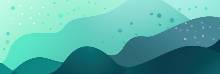 An abstract Mint background with several Mint dots
