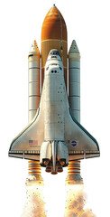 Image of a Space Shuttle Takes Off into Space on transparent banckground clipat png - obrazy, fototapety, plakaty