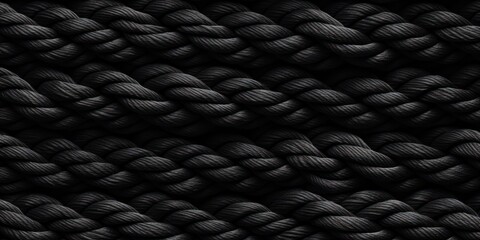 Black rope pattern seamless texture