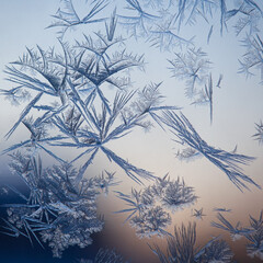 Ice patterns as a background - 740087604
