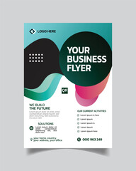 Clean Design Business Flyer and Realistic Business Leaflet Template or A4 Corporate Poster