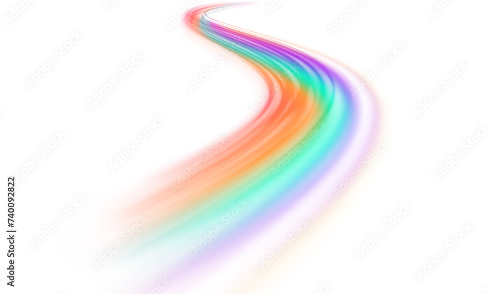Poster wavy transparent curved lines in the form of the movement of sound waves in a set of different shape