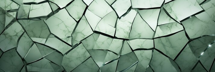 Abstract Cracked Glass Wallpaper Texture with Colorful Accents