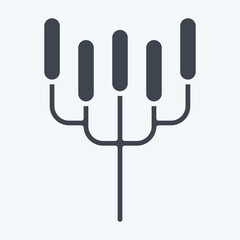 Icon Candelabra Tree. related to Kenya symbol. glyph style. simple design editable. simple illustration