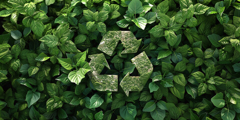 Sustainable living. Images demonstrating environmentally friendly practices such as recycling or using renewable energy. - obrazy, fototapety, plakaty