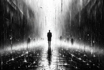 Fototapeta premium Veiled by the Rain