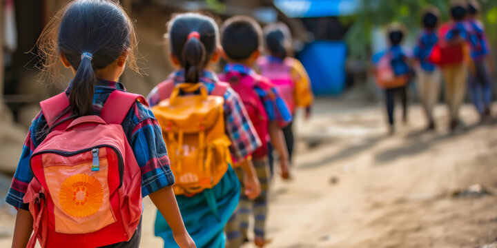 Sponsor a childs education break the cycle. social responsibility concept