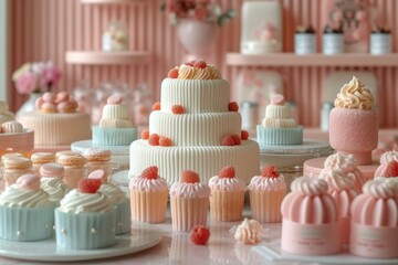 Elevate your confectionery branding with this mockup, offering a glimpse into the artful world of sweet creations