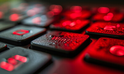 Enter to Win! highlighted red key on a keyboard, symbolizing online contests, giveaways, and the digital engagement in sweepstakes for exciting prizes - obrazy, fototapety, plakaty