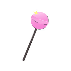 Pink bright sweet chupa-chups