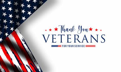 Happy Veterans Day United States of America background vector illustration , Honoring all who served	