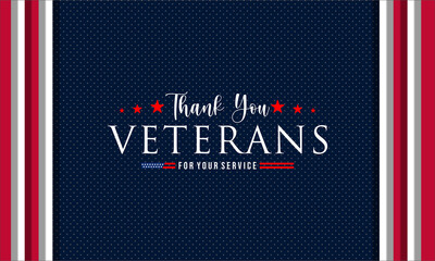 Happy Veterans Day United States of America background vector illustration , Honoring all who served	