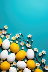 Obraz premium A bunch of eggs sitting on top of a table. Suitable for food and cooking concepts