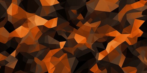 Digital Orange camo pattern wallpaper background - obrazy, fototapety, plakaty