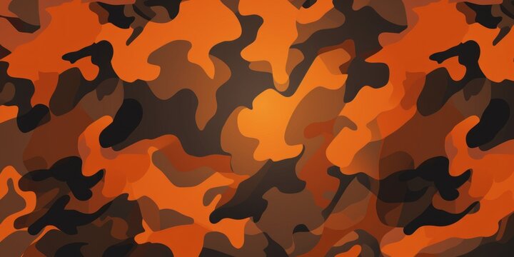 Digital Orange camo pattern wallpaper background