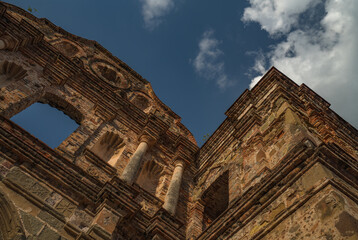 Fototapeta premium Church ruins, Panama City, Panama