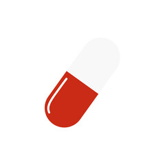 capsule vector icon, medicine icon