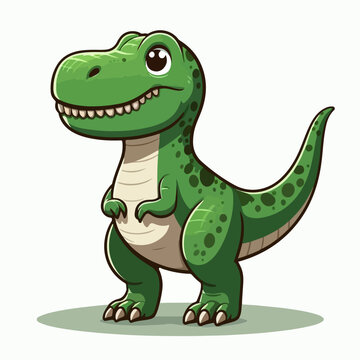 tyrannosaurus dinosaur ancient animal cartoon character illustration