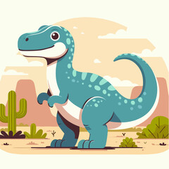 tyrannosaurus dinosaur ancient animal cartoon character illustration