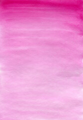 Watercolor pink gradient background. Pink texture with watercolor stains for greeting cards design, invitations,