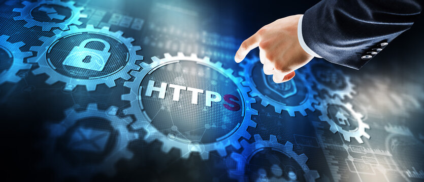 HTTPS. New HyperText Transfer Protocol Secure 2024. Web Internet concept