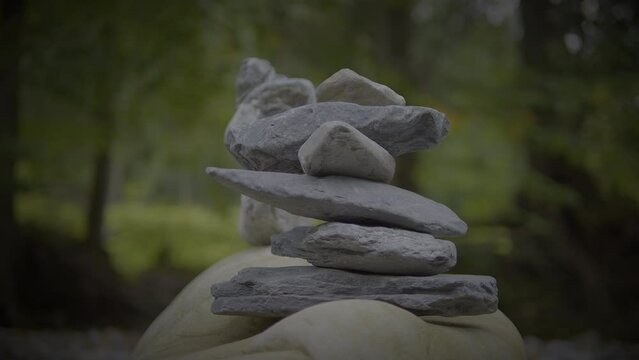 Stones Symbolizing Spiritual Balanced Lifestyle Concept Background