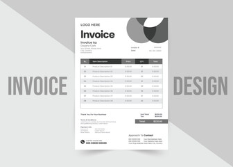 Creative invoice template design
