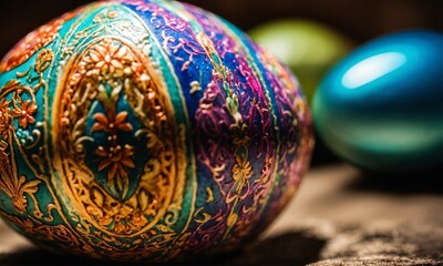 easter eggs, happy easter, spring holiday - obrazy, fototapety, plakaty