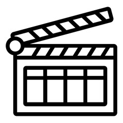 clapperboard icon