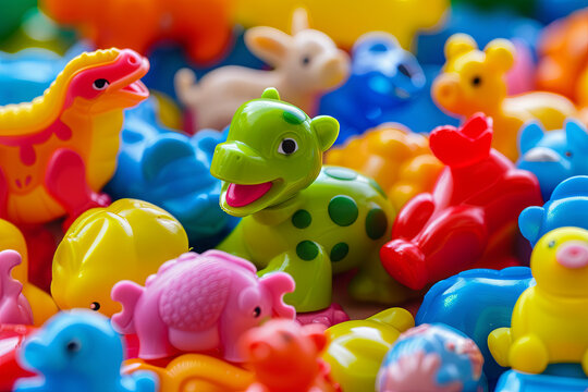 Colorful plastic baby toys