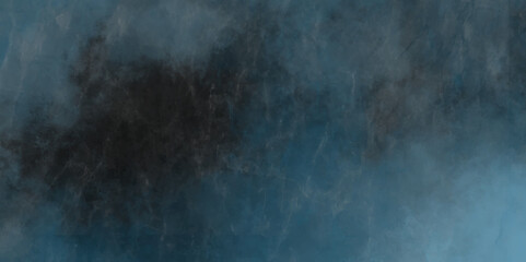 Blue before rainstorm, isolated cloud fog effect brush. Grunge blue background with cloudy smoke. Abstract white smoke isolated on colorful.  Abstract watercolor Blue and black gradient background