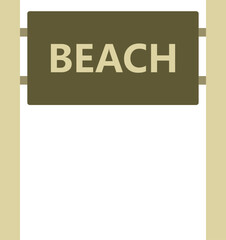 Beach sign