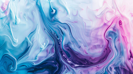 Fototapeta premium abstract watercolor painting depicting the crashing waves of the sea in a spectrum of blues.